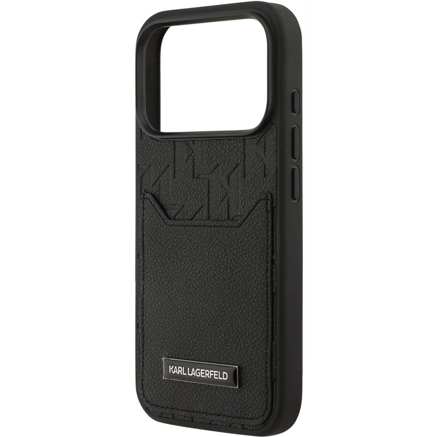 Karl Lagerfeld PU Grained Case with Card Holder for iPhone 17 Pro Max