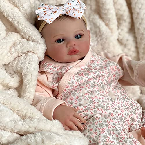 Reborn Baby Doll - 19" Vinyl Blue Eyes Ages 3+