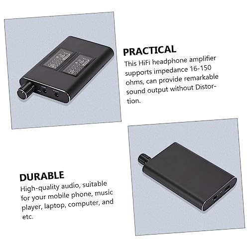 Portable HiFi Headphone Amplifier - 1000mAh Black