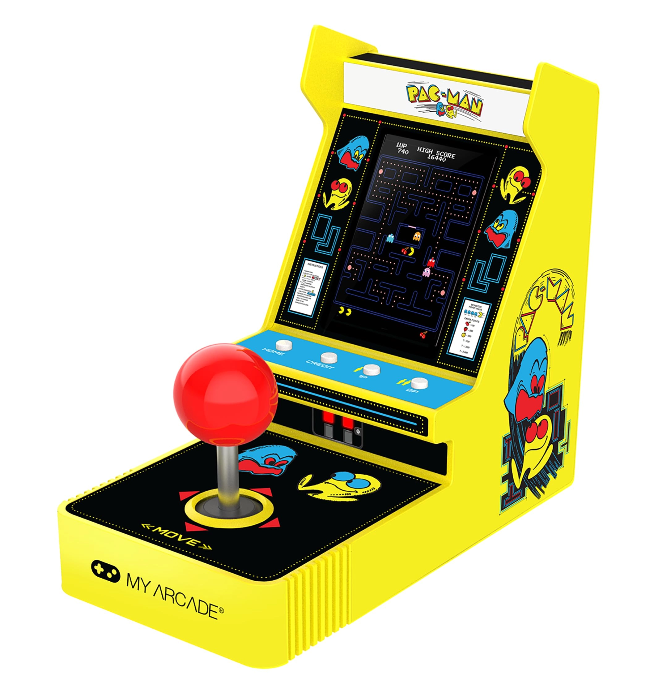 My Arcade Pac-Man Joystick Player - 3.5 Inches Yellow
