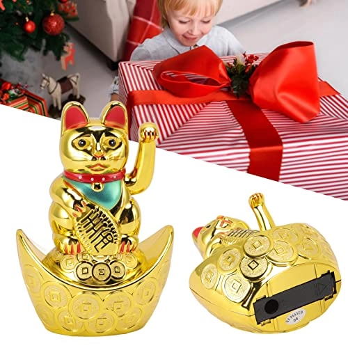 Waving Lucky Cat - Plastic