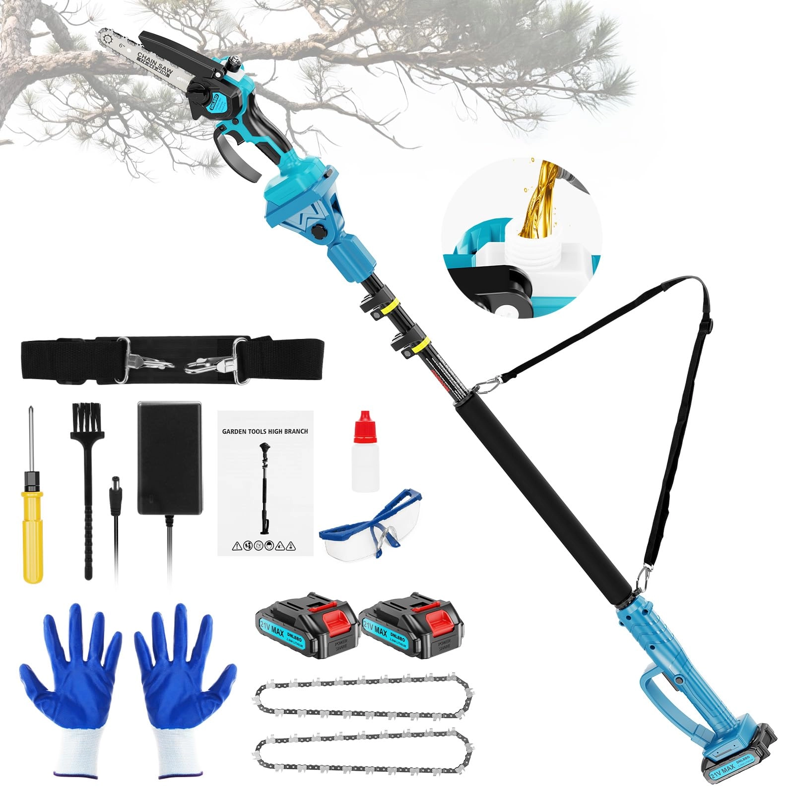 DNLBBO 2-in-1 Pole Saw - 700W