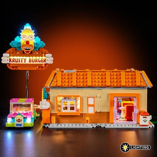 Light Kit for LEGO Simpsons Krusty Burger 10352 - Plastic