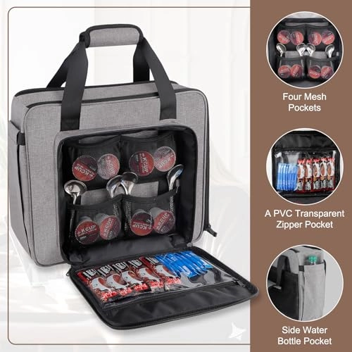 Coffee Maker Travel Bag - 2.2 Pounds Black