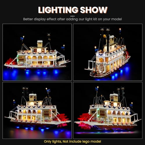 Light Kit for LEGO Ideas River Steamboat 21356