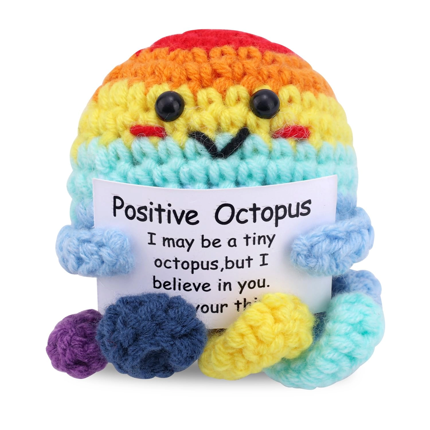 TOYMIS Octopus Crochet 6.7 cm - Handmade Multicolored
