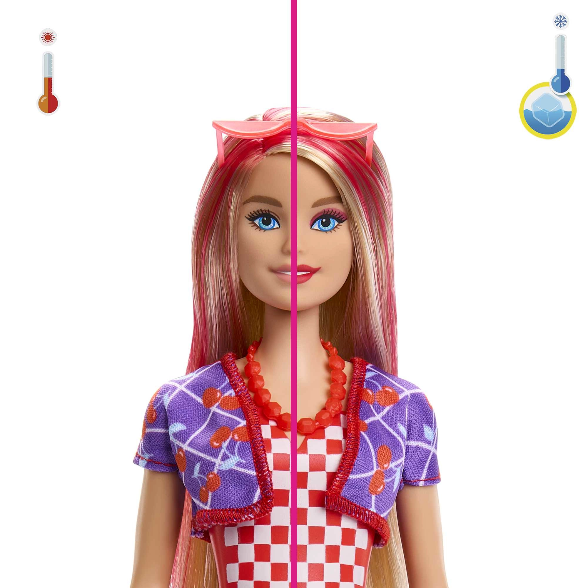 Barbie Color Reveal Glitter! Hair Swaps Doll - Glittery Blue 25 Hairstyling & Party-Themed Surprises Ages 3+