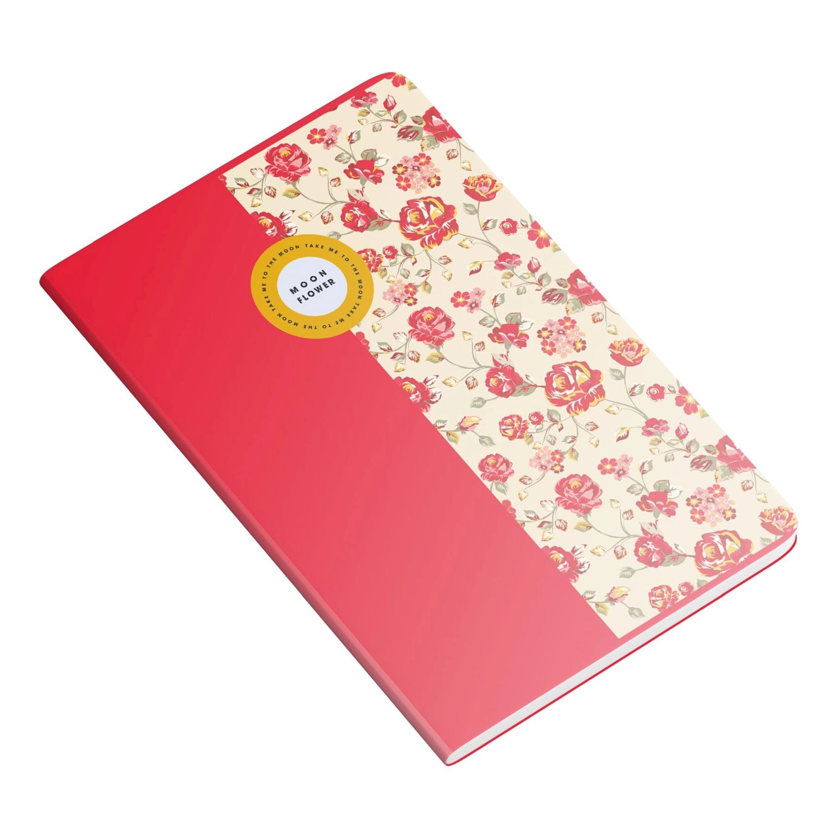 Moon Flower Themed 22 Notebook