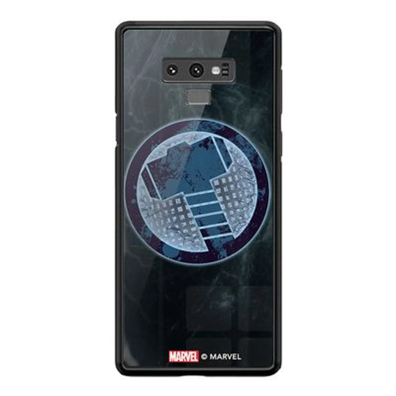 Mjolnir Samsung Note 9 Cover - TPU Bumper Case + Tempered Glass Back Back Case