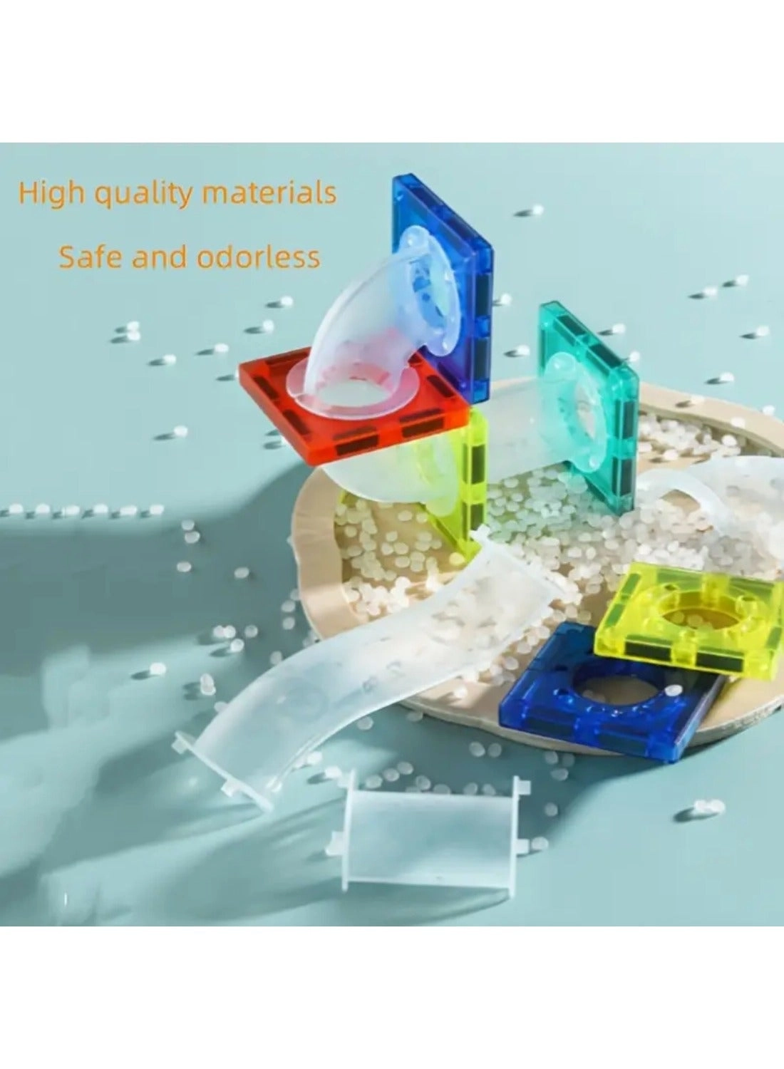 Magnetic Tiles Ball Track Set - 97+ pcs