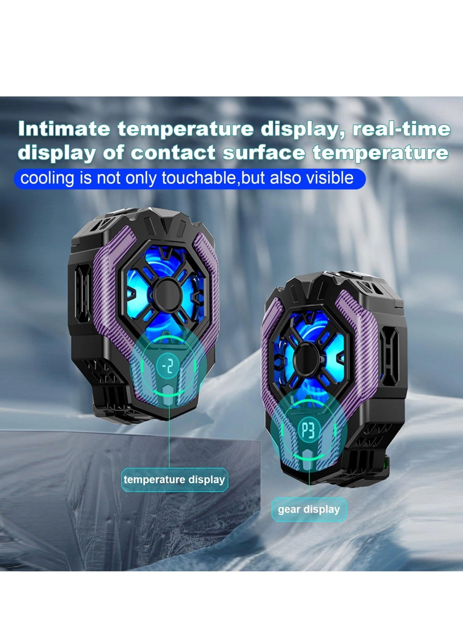 Magnetic Phone Cooler - RGB Lights 3-Speed Cooling