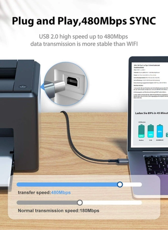 Printer Cable A Male to B Male 1.5m