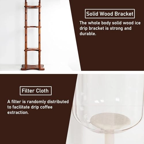 Cold Brew Drip Coffee Maker - 800ml High Borosilicate Glass