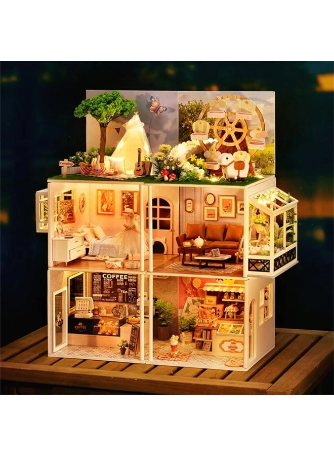 Dollhouse Miniature DIY House Kit - Creative Room 1:100