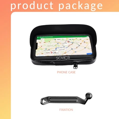 Motorcycle Bicycle Waterproof Case - Anti-Glare Fits up to 7.2 Inch