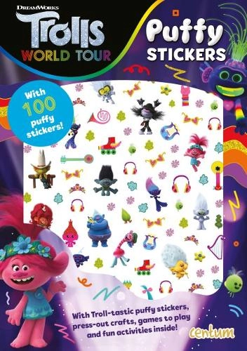 CENTUM BOOKS Trolls World Tour Sticker Book Puffy 40 pcs
