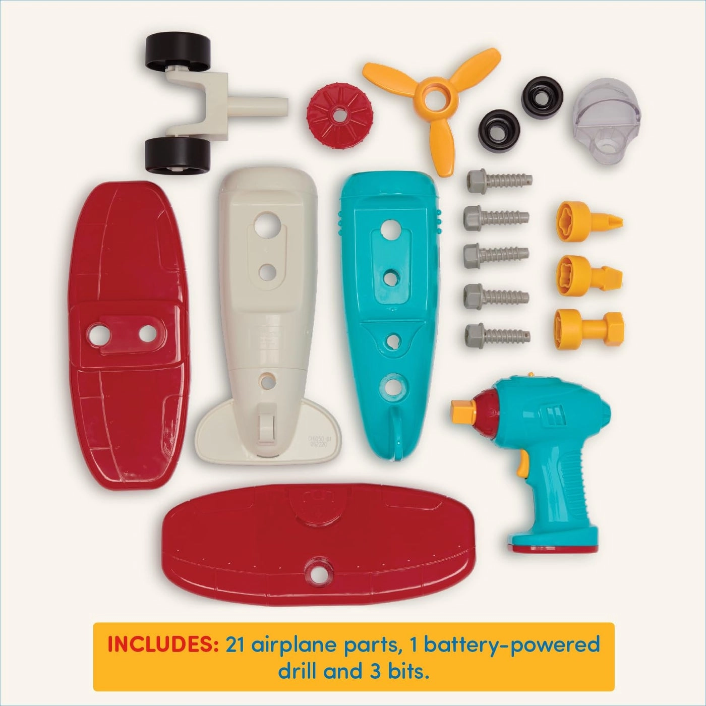 Plane Playset - Classic Construction Pretend Play Dexterity