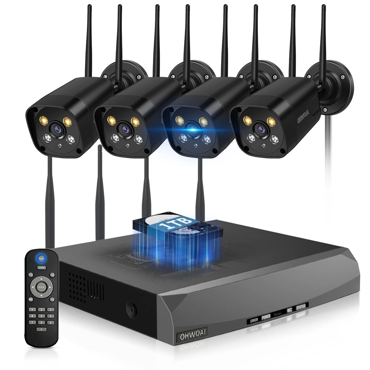 Wireless Security Camera System - 4 cameras 16 channels 5MP