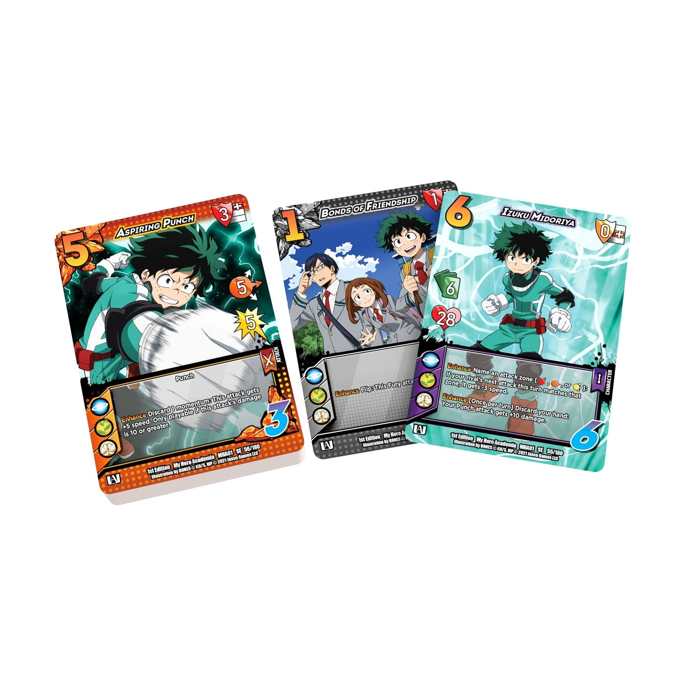 My Hero Academia Collectible Card Game Izuku Midoriya vs. Katsuki Two Player Rival Decks - 104-card starter set