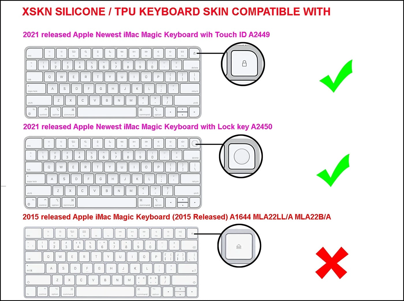 Silicone Keyboard Cover Skin - US Version