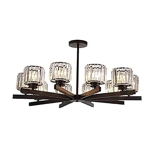 Sputnik Chandelier - Black and gold 10 head
