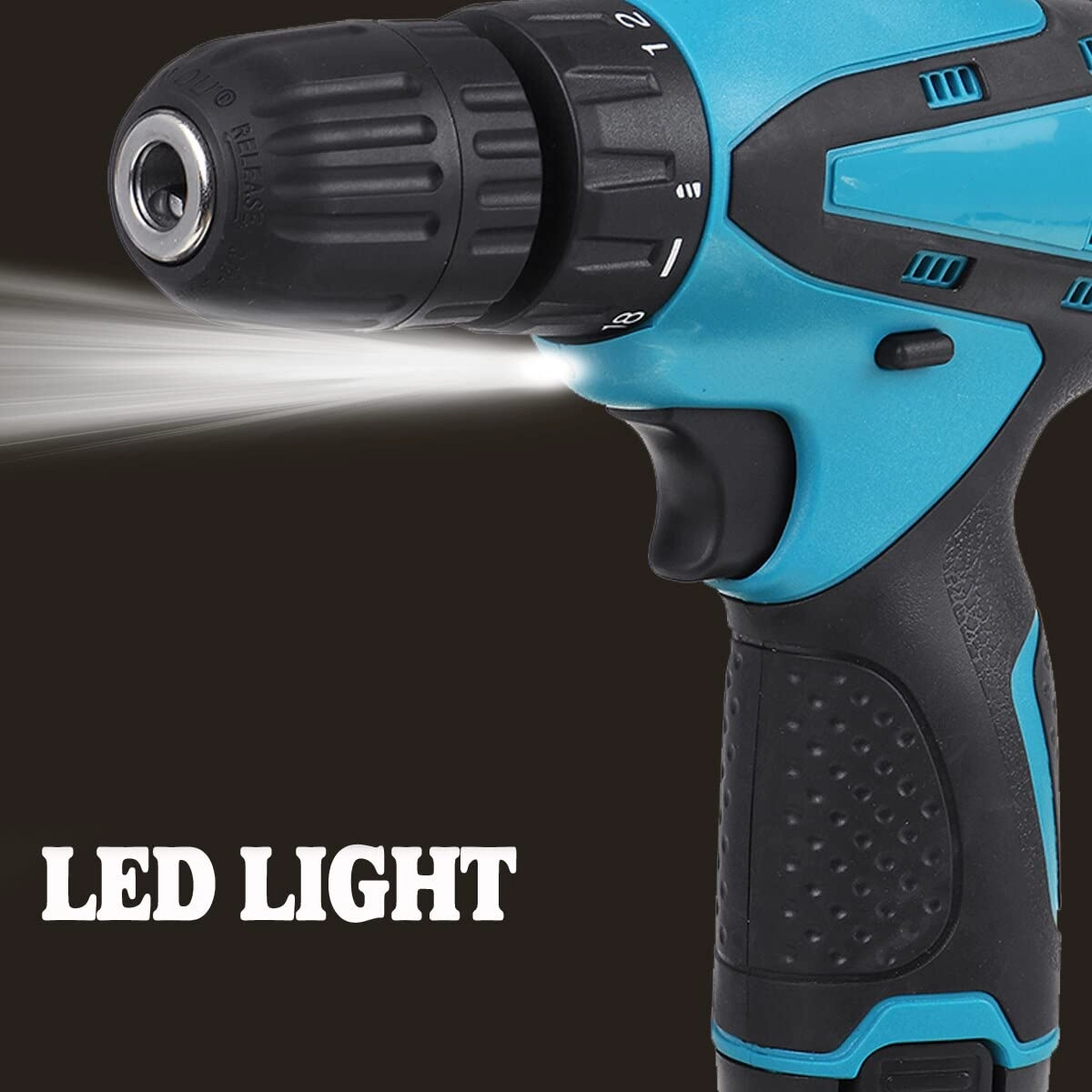 Cordless Screwdriver drill machine - 12V 0-10mm + 1200 mAh Battery + Charging Adapter + Polishing Pad kit - 5 inch