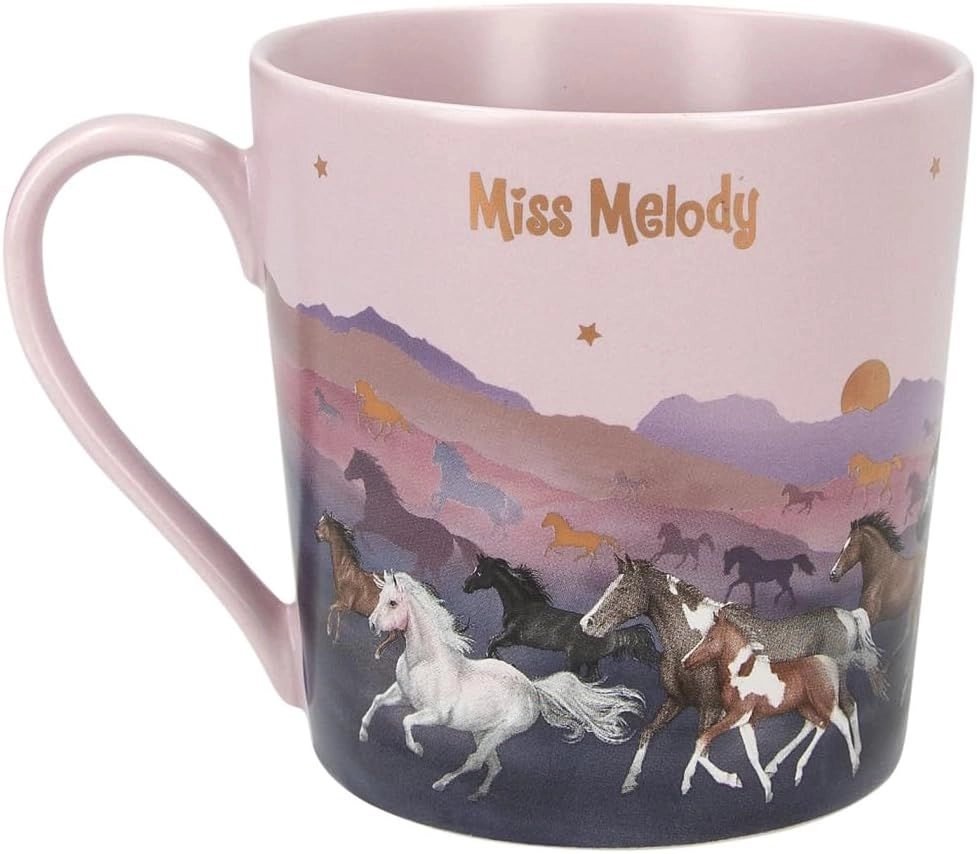 Miss Melody Night Horses Mug - Matt - 300 ml