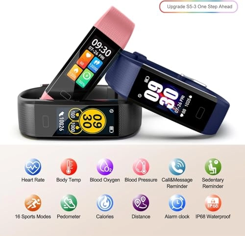 Fitness-Tracker Pulsuhr - Heart Rate SpO2 IP68
