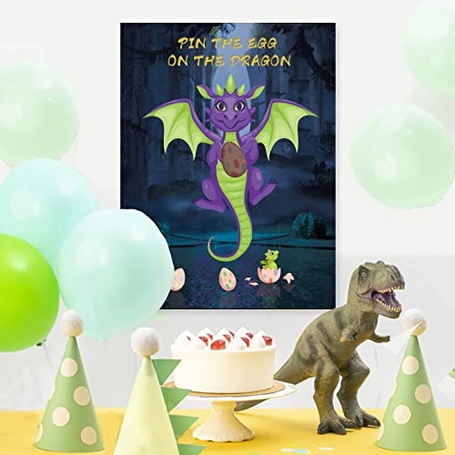 Dragon party poster pin game - 15 years and up