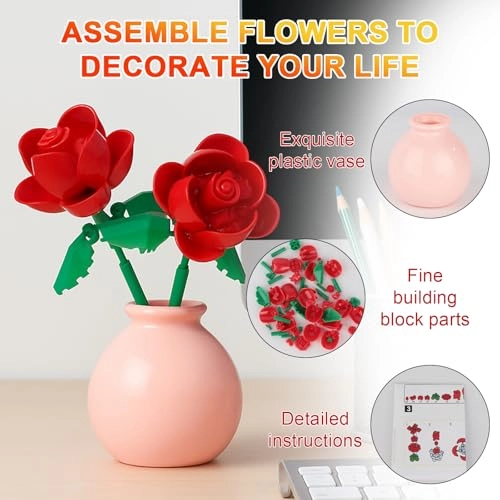 Flower Building Block Toy - Clamping Tulip