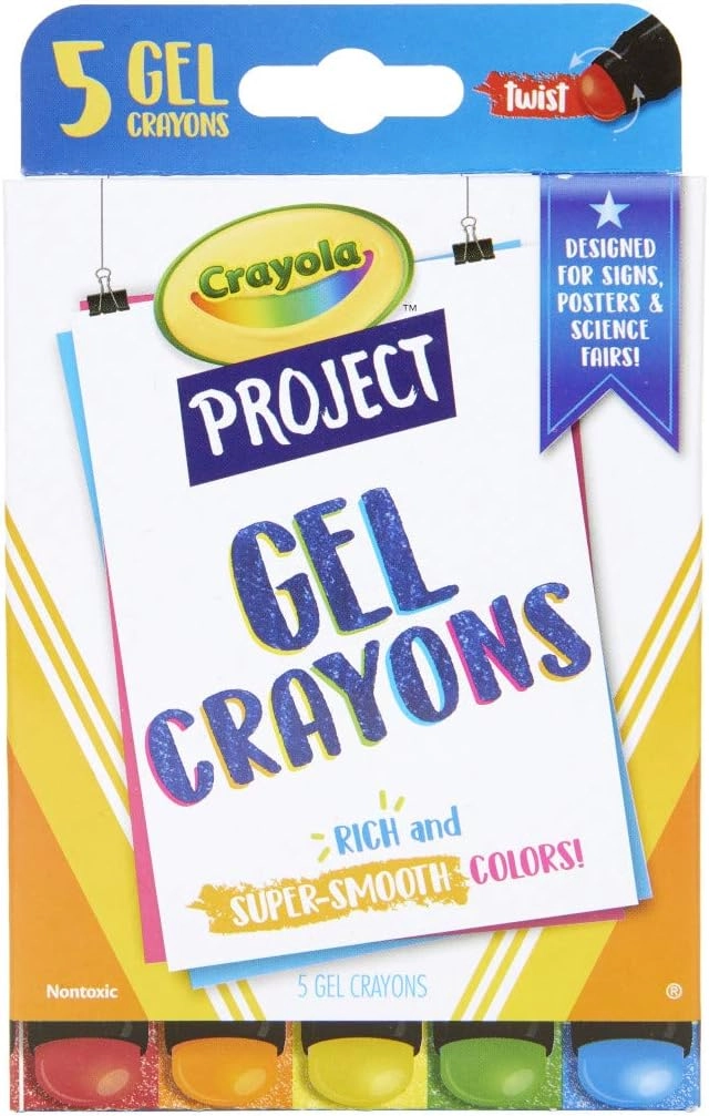 COLOR LAND CHILDRENS TOYS CENTER LLC Project Gel Crayons - 5-Pcs