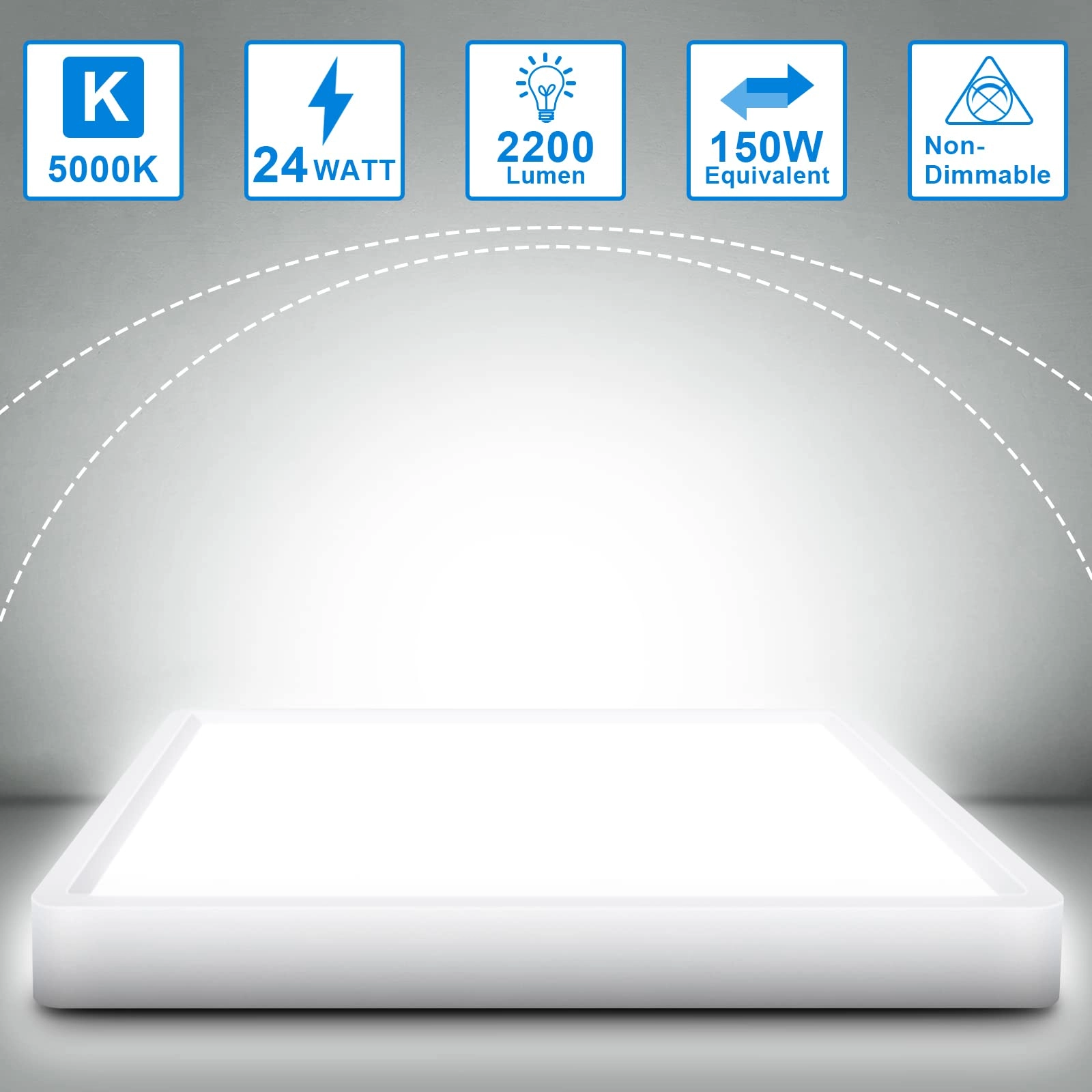 LED Ceiling Light - 5000K Daylight White