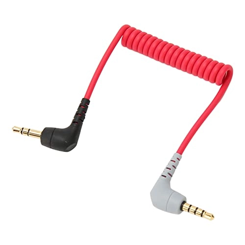 3.5mm Male to Male Right Angle to TRRS Mic Cable - 3.5mm-Mini-Jack Microphone