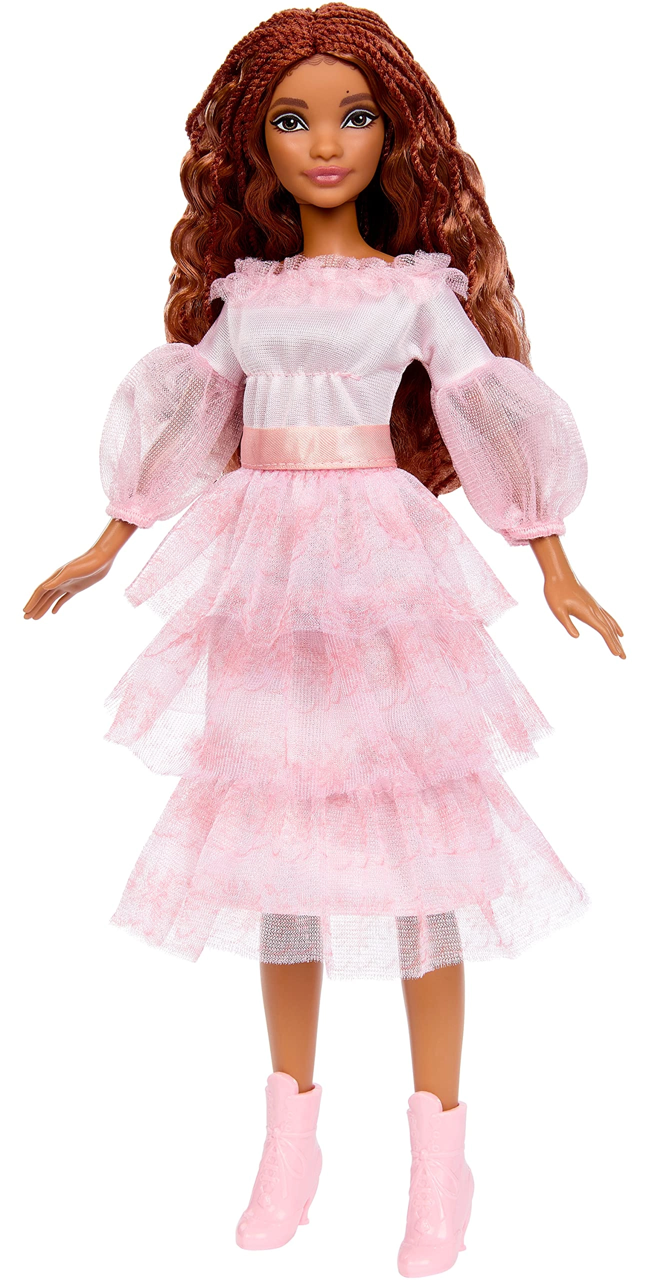 Mattel Ariel Fashion Doll - Red Hair Pink Dress Ages 3+