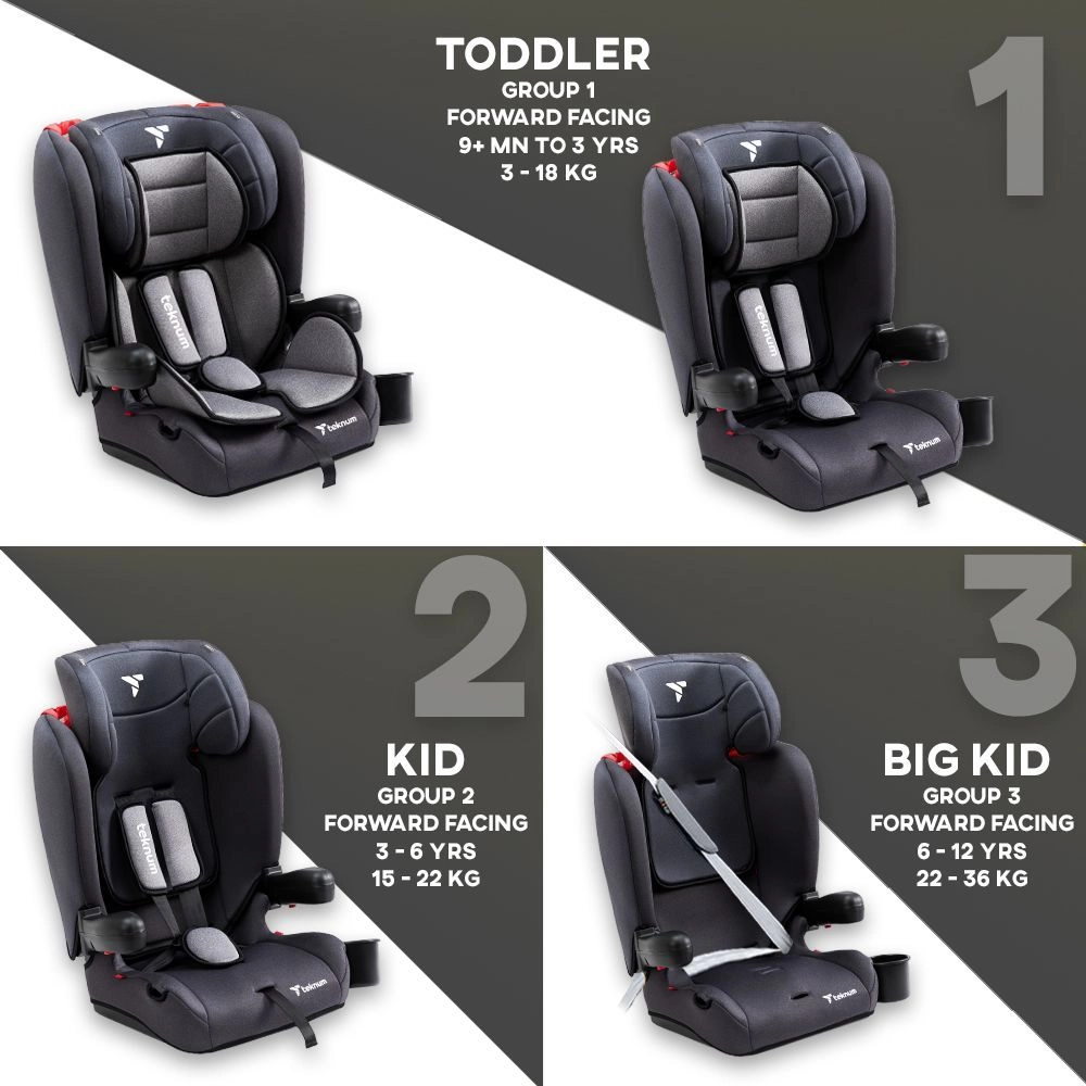 Pack And Go Foldable Car Seat - Group 1/2/3 (9-36Kg)