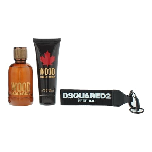 wood pour homme edt - Musk + Perfumed bath & Shower Gel + KEY RING