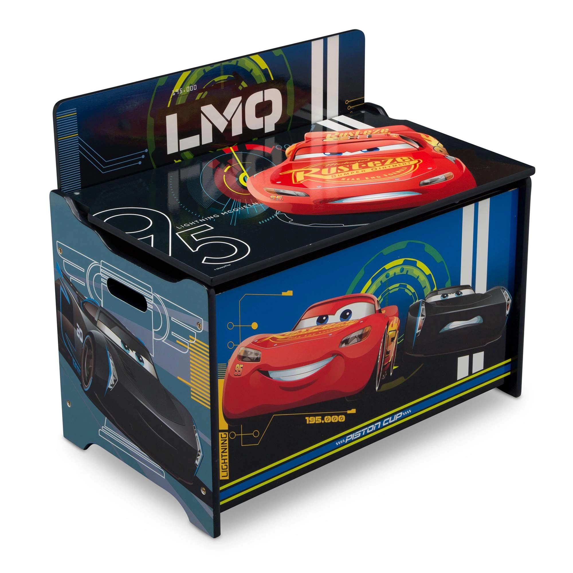 Delta Children Deluxe Toy Box - Disney/Pixar Cars
