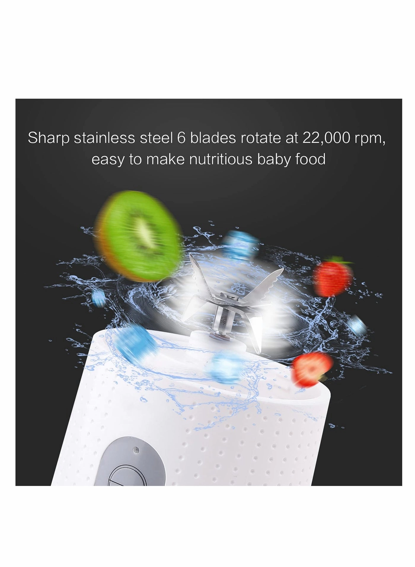 Portable Blender Smoothie Maker - Rechargeable Leakproof Lid Sip Spout