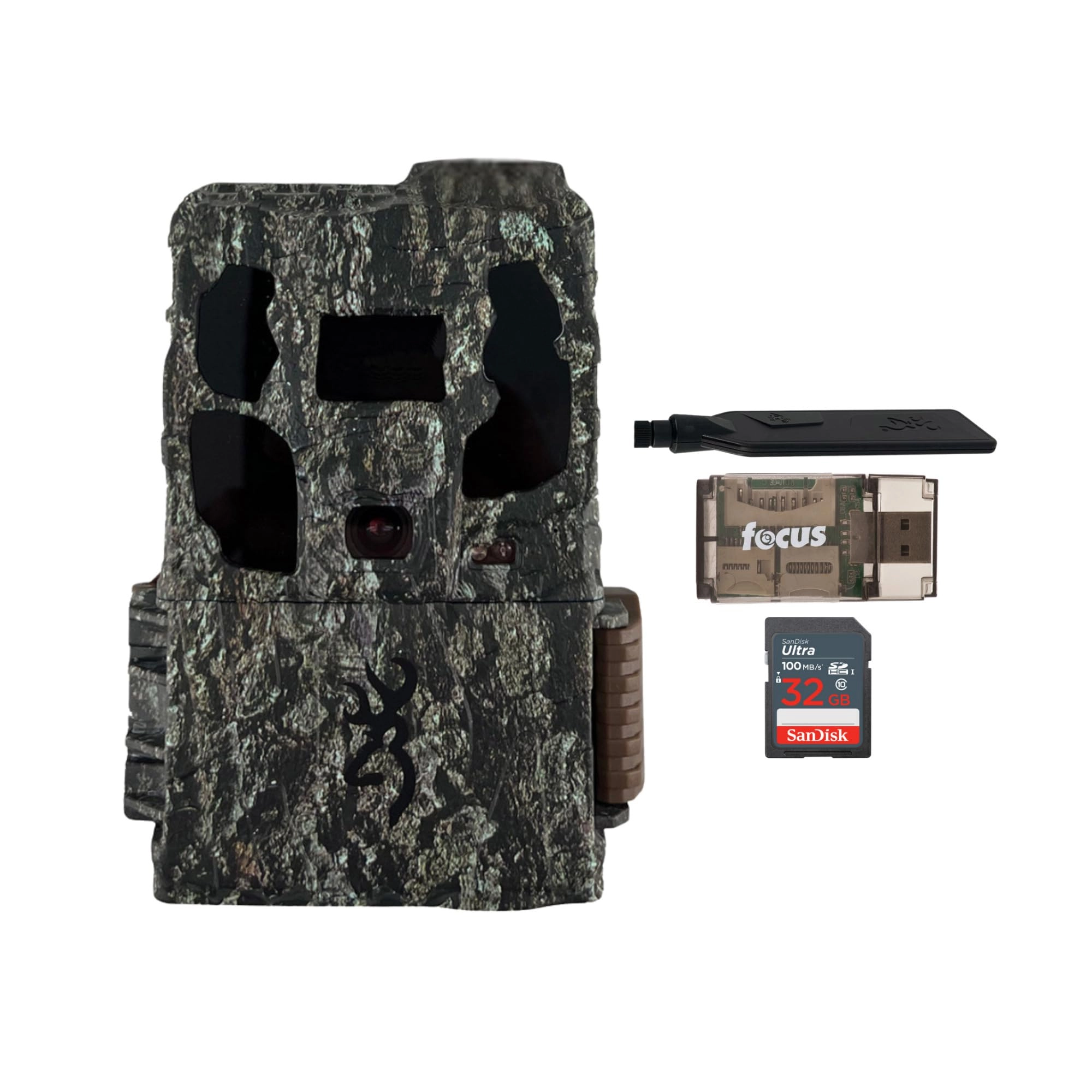 Browning Defender Wireless Pro Scout Max - 46MP + High Speed Card Reader + Ultra SDHC UHS-I Memory Card - 32GB 100MB/s
