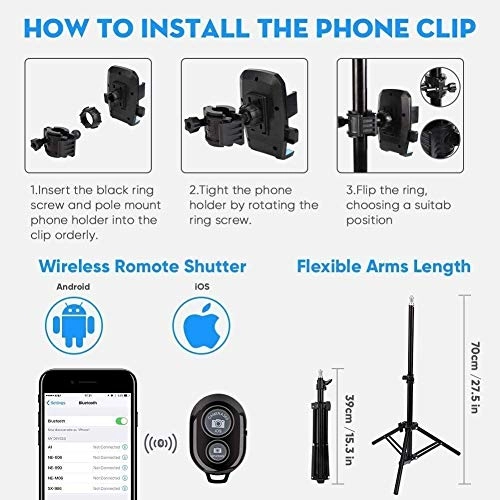 Ring Light LED - 6" Tripod 3 Light Modes