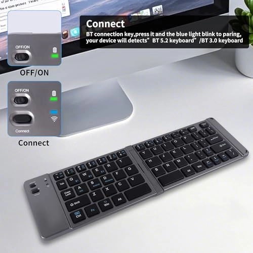 Foldable Bluetooth Keyboard - Wireless