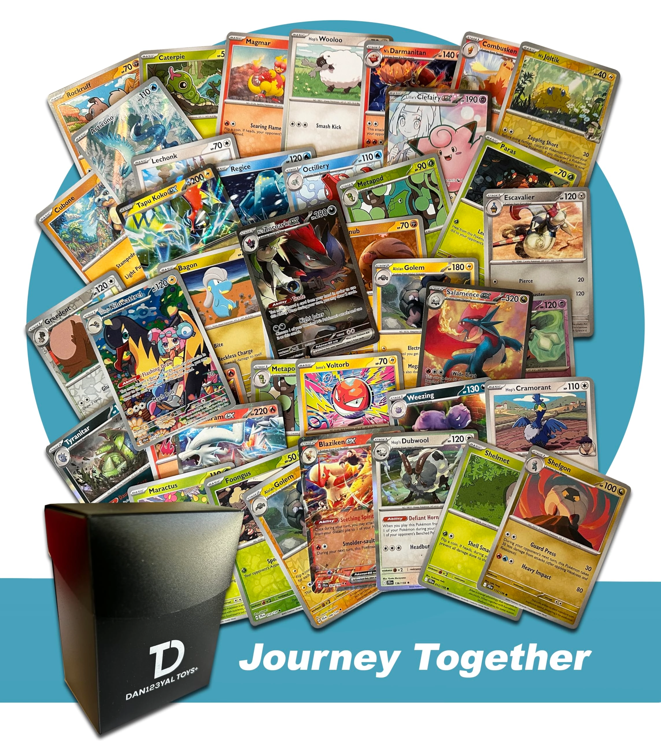 Pokémon Journey Together - 30 pcs + Deck Box - 100 cards