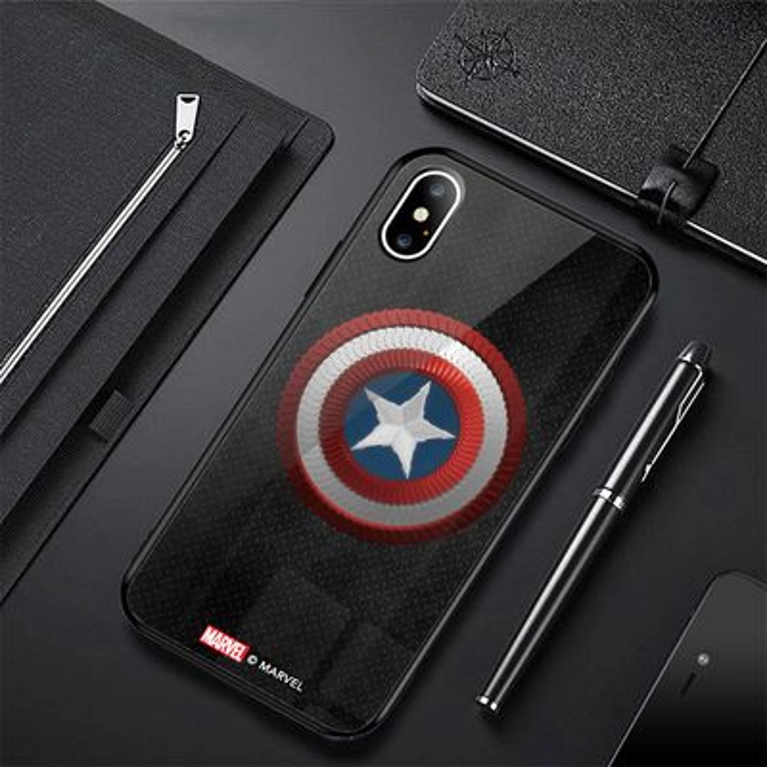 Vibranium Shield Back Case for iPhone Xs Max