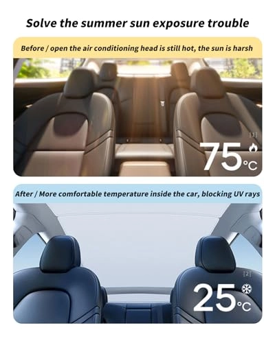 Roof Sunshade - Model X 2015-2024 Rear Windshield