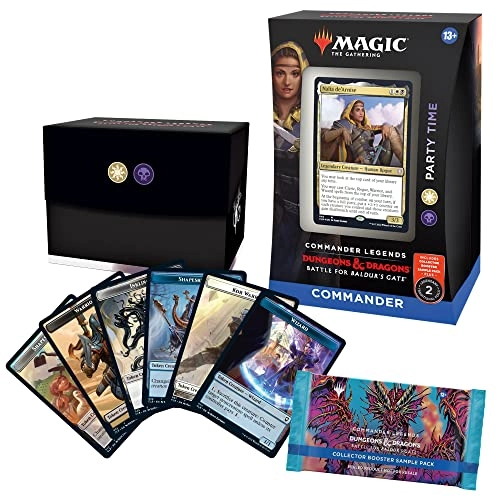 Commander Legends: Battle for Baldur's Gate Commander Deck - Party Time + Collector Booster Sample Pack - 2-card