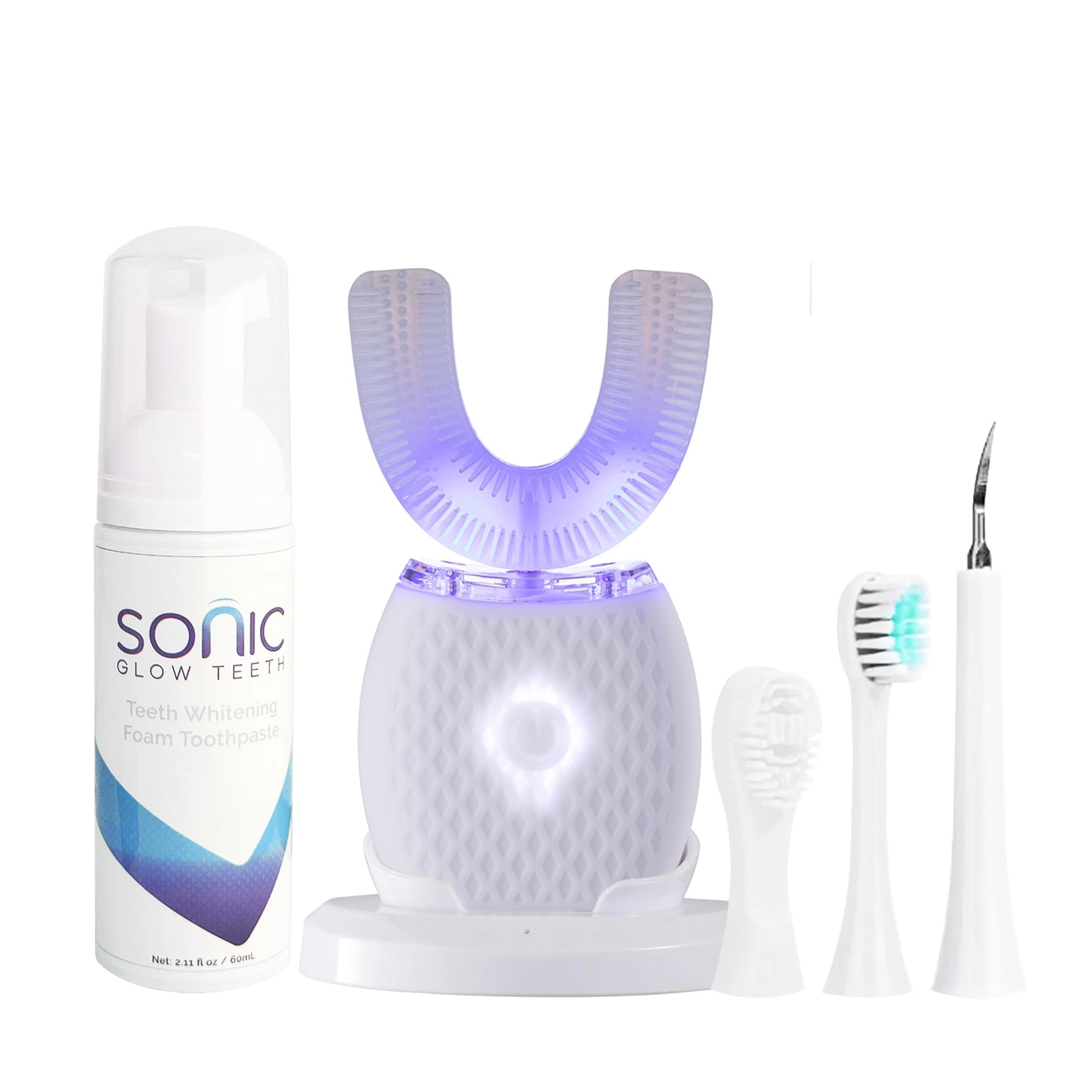 Ultrasonic Toothbrush - 30s Cleaning Wireless Charging
