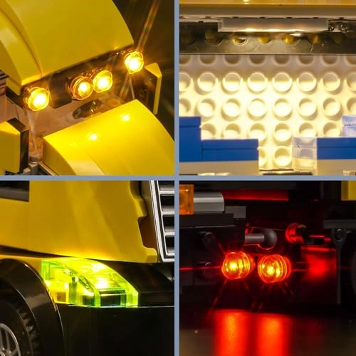 LED Light Set for LEGO 60440 Yellow Delivery Truck - Copper 5V