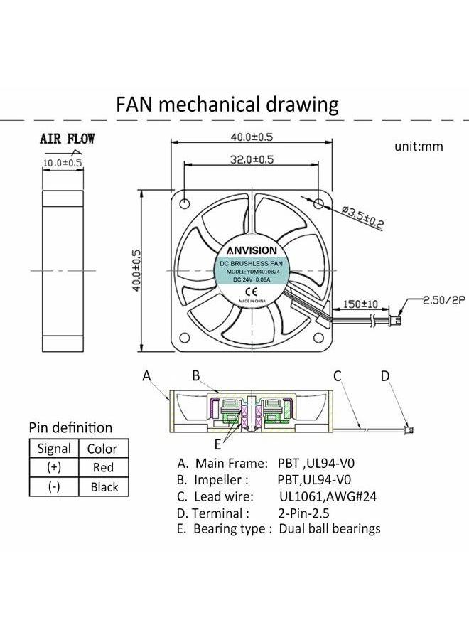 Cooling Fan - 40mm 2-Pack
