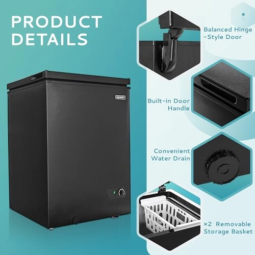 Chest Freezer - 7-Stage Thermostat Top Door