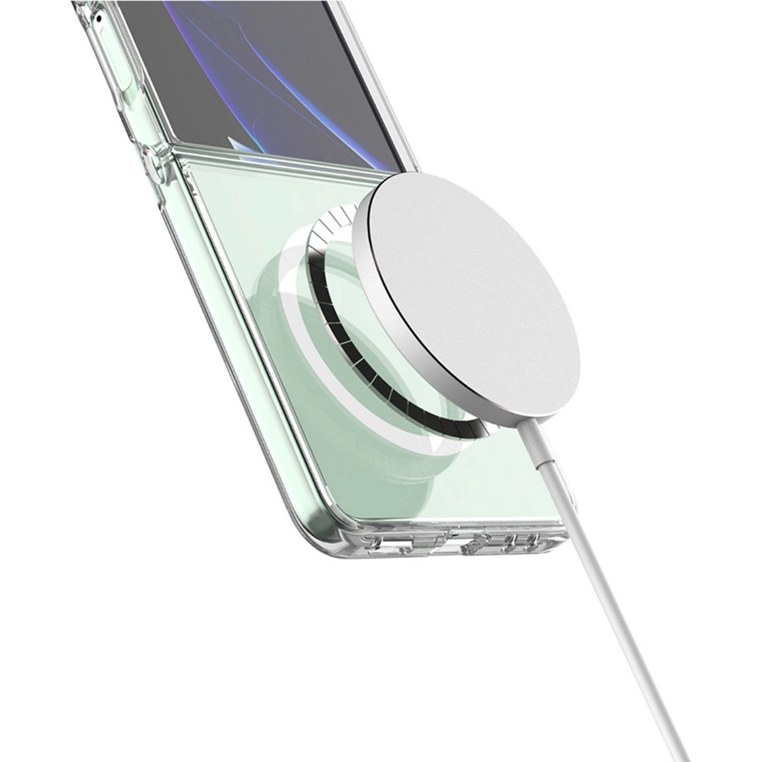 Zepho Clear Case with MagSafe for Samsung Galaxy Z Flip7
